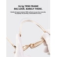 thumbnail image 5 of Women's Polarized Sunglasses – Lightweight 16.5g TR90 Frame, UV400 Protection Classic Fashion Shades for Driving Fishing Beach Outdoor, 6 Colors Available, 5 of 6