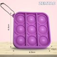 thumbnail image 2 of shiyou-Mini Pop Push it Porte-Clés Jouet Anti-Stress - Petit Popper - Bulle Simple Dimple, 2 of 4