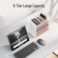 thumbnail image 6 of INTIGE 5-Compartment Desktop Organizer, File Organizer with Handle, 1 Piece, 6 of 7