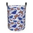 thumbnail image 6 of Lsque Butterflies1 pattern Laundry Hamper Basket, Tall Woven Rope Hamper Basket for Clothes, Lightweight Storage Basket, Collapsible Waterproof-Medium, 6 of 8