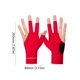 thumbnail image 2 of Guantes de billar Guantes de billar de 3 dedos Suministros de billar transpirables (rojo izquierdo), 2 of 4