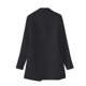 thumbnail image 5 of Blazer de mujer de moda de color sólido con bolsillos, manga larga, cuello vuelto, abrigo de traje, blazer de mujer, abrigo de poliéster, 5 of 5
