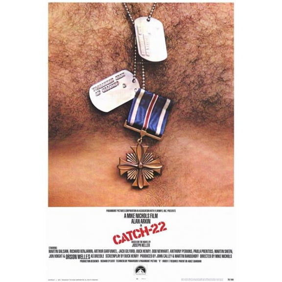 Pop Culture Graphics MOVCF9388 Catch 22 Movie Poster Print, 27 x 40