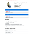 thumbnail image 2 of Washer Pump - Compatible with 2018 - 2022 Honda Odyssey 2019 2020 2021, 2 of 2