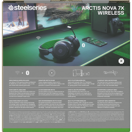 SteelSeries - Arctis Nova 7X Wireless Gaming Headset for Xbox Series X|S, Xbox One - Black