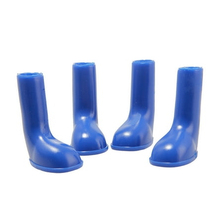 Chicmine 4Pcs Dog Puppy Shoes Waterproof Non Slip Stretchy Pet Protective Rain Boots