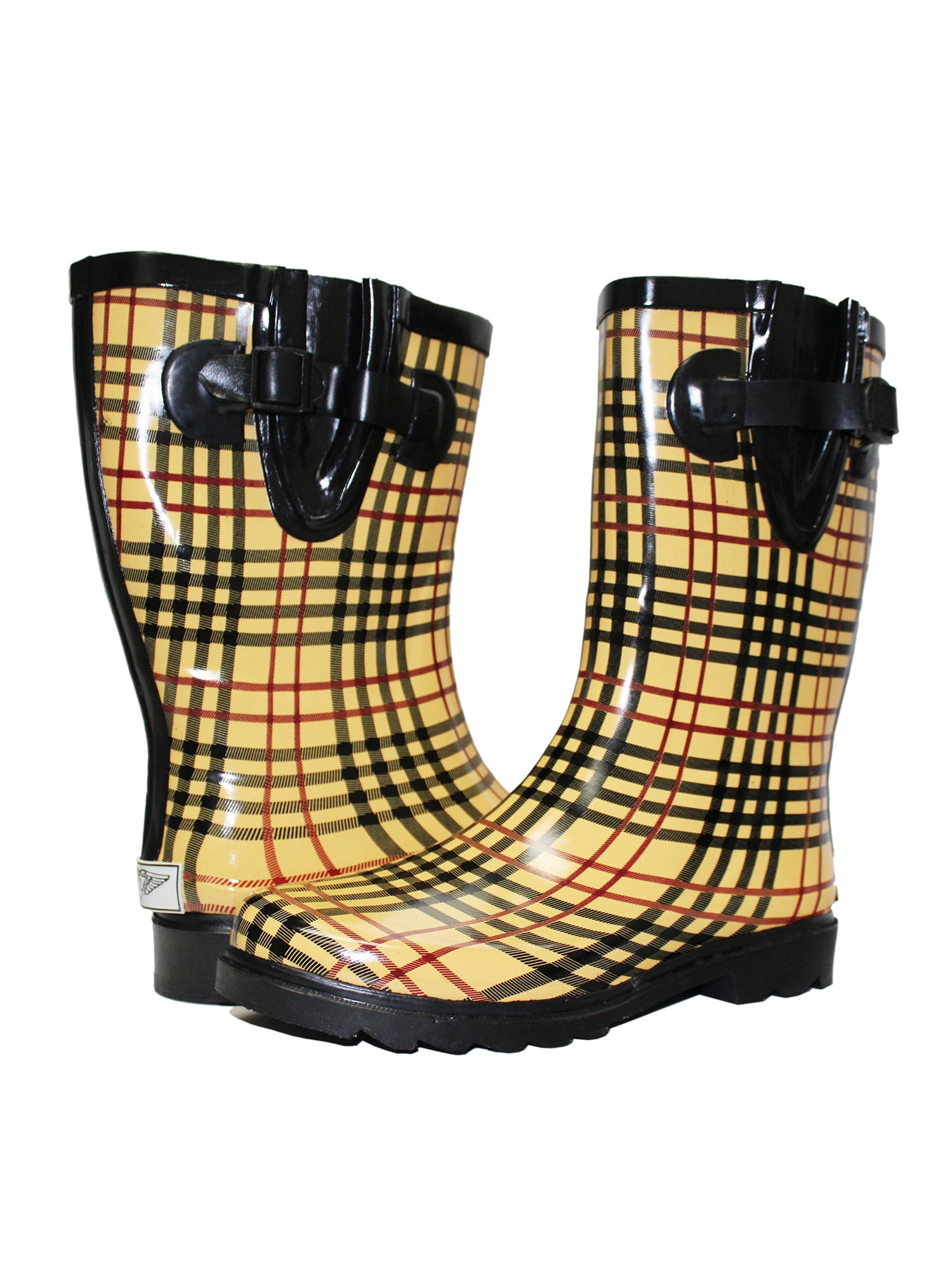 Women Rain Boots Waterproof Shoes Rubber Anti-slip Thickened Brief ...
