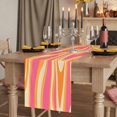 thumbnail image 2 of Pink Orange Table Runner 48 Inches Long, Cotton Linen Table Runner Dresser Scarf, Art Abstract Modern Geometric Short Fabric Tablerunners for Dining Coffee Tables Wedding Holiday Party 13"x48", 2 of 9