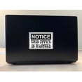 thumbnail image 3 of StickerTalk Notice This Office Is Haunted Sticker Vinyl Halloween Decal, 5 inches by 3.5 inches, 3 of 4
