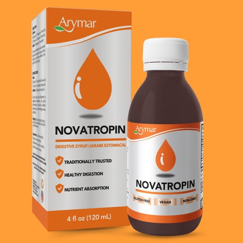 Arymar Novatropin Digestive Health Dietary Supplement, 4 fl oz (120 mL)