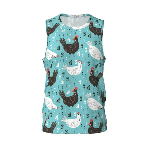 Easygdp Mushrooms And Butterflies Men's Mesh Basketball Jersey Quick Drying Sleeveless Shirts Fitted Muscle Tank Tops Sport Round Neck T-Shirt - Small