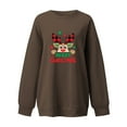 thumbnail image 4 of WXLWZYWL Trendy Sweatshirts For Women 2023 Womens Christmas Round-Neck Print Long Sleeve Tops Printed Regular Blouse, 4 of 5