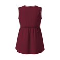 thumbnail image 4 of Women's Eyelet Tank Tops Casual Sleeveless V-Neck Blouses Empire Waist Trendy Boho Summer Beach Vacation Outfits, 4 of 6