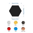 thumbnail image 3 of Ramiter Hexagon Acrylic Mirror DIY Wall Sticker 3D Stereo Home Decor With Adhesive, 3 of 5
