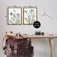 thumbnail image 4 of Stupell Industries Modern Budding Blooms Botanical & Floral Photography Gold Floater Framed Canvas Art Print Wall Art, 17 x 21, Set of 2, 4 of 10
