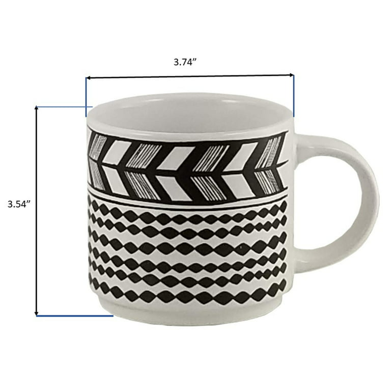 GBHOME 12OZ Stackable Coffee Mugs, Ceramic Coffee Mugs with Texture  Patterns for Man,Woman,Dad,Mom, …See more GBHOME 12OZ Stackable Coffee  Mugs