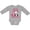 AC-Heather Grey, variant on Inktastic It's My First Birthday with Panda Bear Girls Long Sleeve Baby Bodysuit