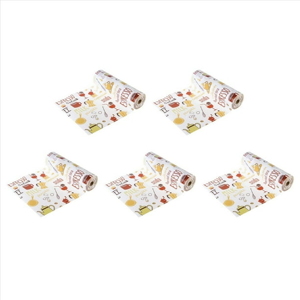 5X Papel de Espuma Revestimiento para Estantes de Cajones Multifuncional para Gabinetes de Cocina, Refrigerador, Cajones, Gabinetes (Rojo, 12 X 196 Pulgadas)