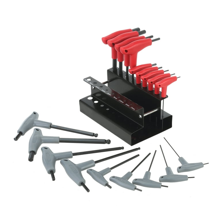 Hyper Tough 18PC T-Handle Ball End Hex Key Set - Walmart.com