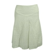 Ralph Lauren Women's Pleated Eyelet Skirt