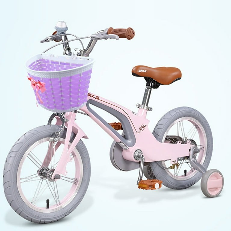 4pcs Funny Bike Handlebar Streamers Handlebar Decorative Supplies Bike Accessories for Kids Children with 2pcs Basket Purple Walmart