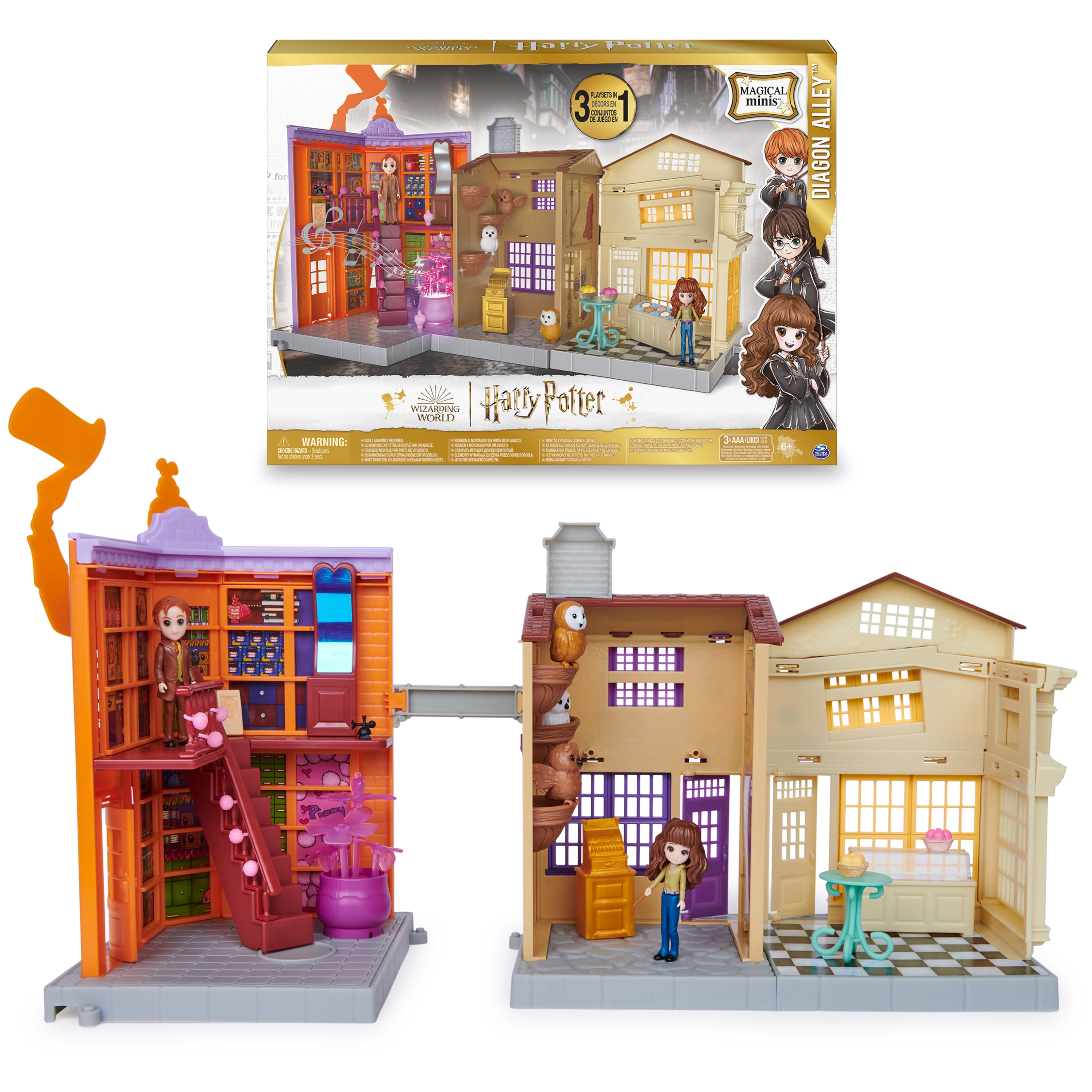Harry Potter Hogwart s Great Hall Action Figure Set 9 Pieces Walmart