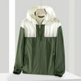 thumbnail image 2 of Jamicy Women Jackets Women's Rain Jacket Lined Outdoors Activities Womens Outdoor Cold Weather Hiking Wear Tops Rain Coats for Women, 2 of 3