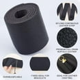 thumbnail image 4 of 3 Inch Leather Blank Belt 2.1 YardsImitation Leather Cord Black Leather Belt Strip Grain Leather Strap Flat Leather Belt Blank, 4 of 7
