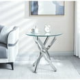 thumbnail image 2 of Tempered Glass Table With Metal Framework, 22.08 Lb Product Weight, Contemporary Piece Round End Leg Assembly, 26.97 In. Package Depth, Decorative, 2 of 2