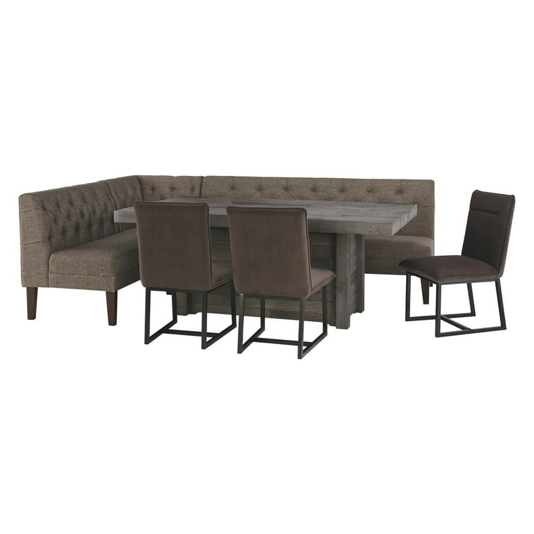 Signature Design by Ashley Tripton Corner Upholstered Dining Bench 