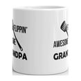 15 oz Grandpa Gifts Flippin' Awesome Grandpa BBQ tool Ceramic Coffee