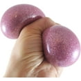thumbnail image 7 of Set of 2 - 2.5" Metallic Glitter with Thick Gel Stress Ball - Squishy Gooey Sensory Squeeze Balls OT (Random Colors), 7 of 7