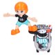 thumbnail image 2 of Patinete eléctrico de dibujos animados para niños, juguete musical con luz, patinete acrobático con rotación de 360 °, juguete para regalo, 2 of 9