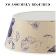 thumbnail image 6 of Tree Nest Gallery Round Canvas Christmas Tree Collar, Medium, Blue/White Floral, 20.9in, 6 of 6