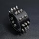 thumbnail image 2 of 2 pulseras de cuero punk, pulsera de PU estilo steampunk retro con tachuelas de metal, 2 of 5