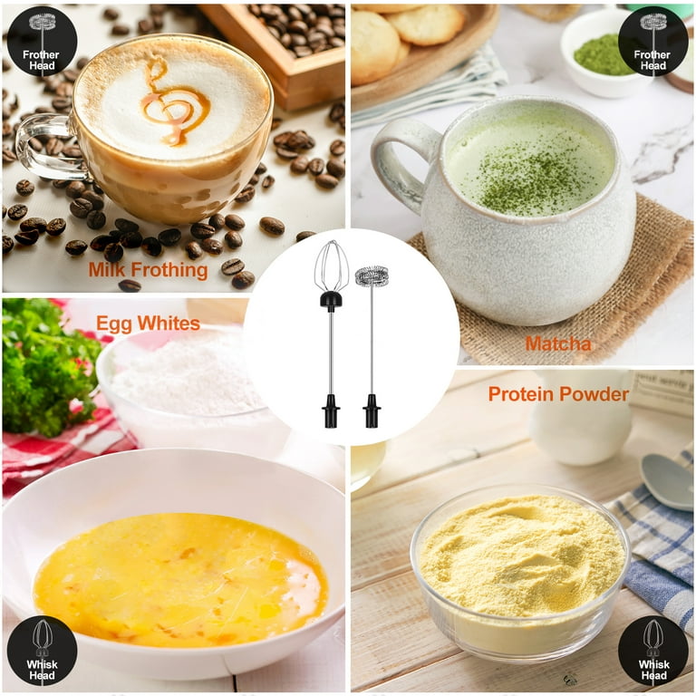 Montalatte Elettrico USB Ricaricabile Per Cappuccino, Matcha, Frullati - FoodVille MF02 - Foto 3