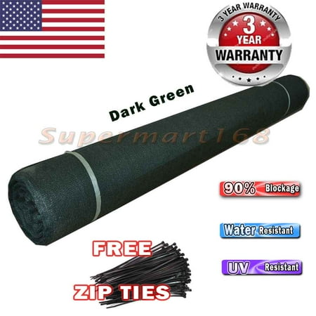 Windscreen Cover - Green 6'X150' Privacy Screen Mesh Fence Cover Windscreen Fabric Zip Tie Included G-FENCE-6X150-GREEN