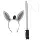 thumbnail image 4 of BRIGHTFUFU 1 Juego de accesorios de disfraces de burro, accesorios de animales para Cosplay, diadema con orejas de animales y decoración de cola, 4 of 7