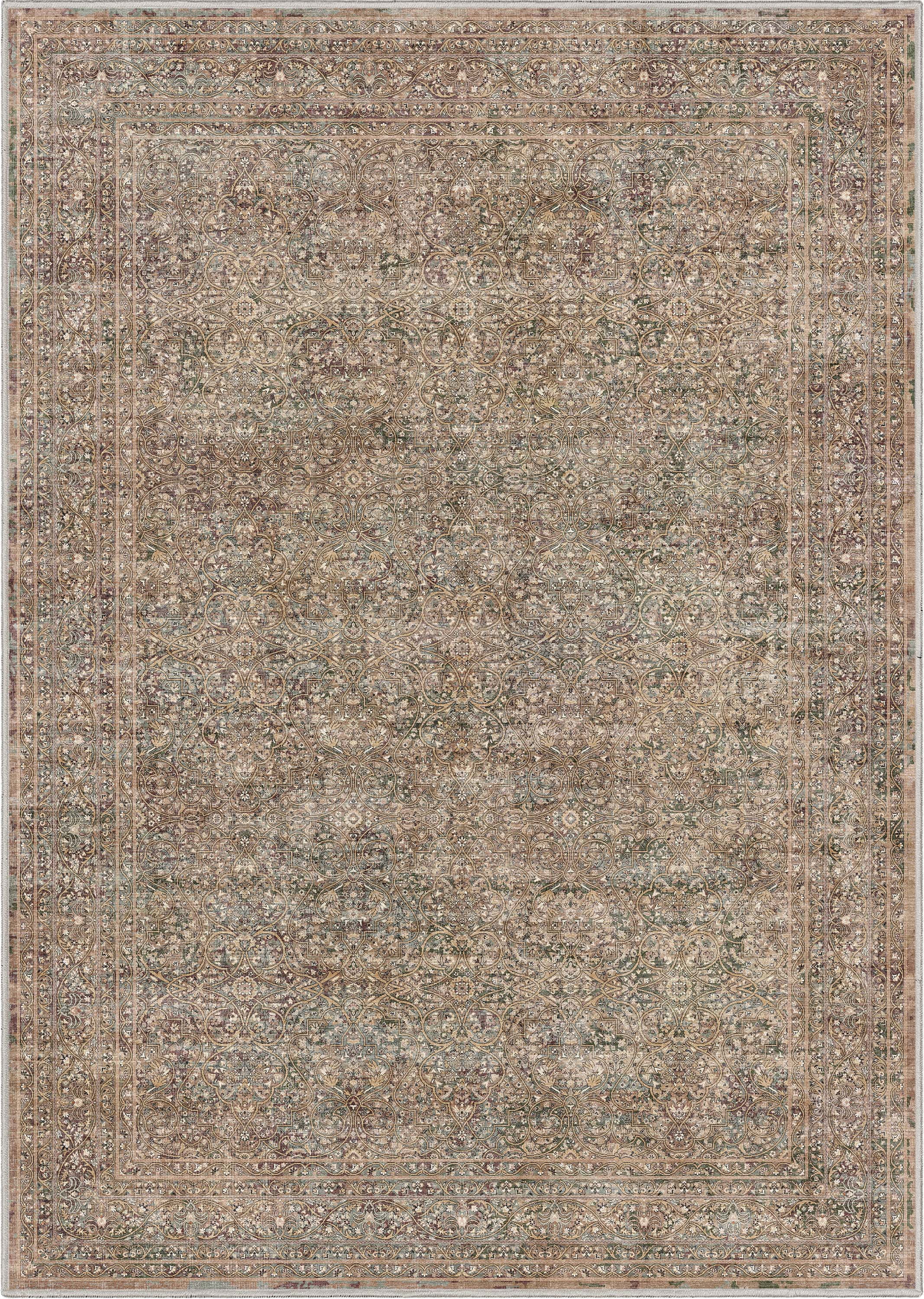 Well Woven Asha Juliette Vintage Oriental Beige 2'3" x 24'9" Runner Rug
