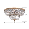 thumbnail image 3 of Crystorama Lighting - Six Light Ceiling Mount - Ceiling Mount - 6 Light Flush, 3 of 3