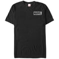 thumbnail image 4 of Mens Marvel Mini Logo T-Shirt - Black - Small, 4 of 4