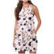 thumbnail image 1 of Vestido de Verano para Mujeres, Vestido de Cuello Redondo sin Mangas de Bolsillo de Impresión de Moda Casual Hecha de 95% Poliéster 5% Spandex para Primavera Verano, Vestido Sexy para Mujeres, 1 of 6