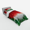 thumbnail image 2 of Ambesonne Christmas Bedding Set 3 Pcs, Xmas Theme, Twin, Red Green White, 2 of 2