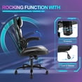 thumbnail image 6 of Rimiking High-Back Gaming & Office Chair, Ergonomic Executive Swivel Design with Headrest and Lumbar Support for PC Racing, 6 of 7