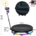 thumbnail image 1 of 360 Photo Booth Slow Motion Video Booth Platform Motorized Automatic Spinner with Dolly for Party Wedding Halloween Christmas, 1 of 10