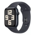 thumbnail image 1 of Apple Watch SE GPS • Caja de aluminio color medianoche de 44 mm • Correa deportiva color medianoche - S/M, 1 of 8