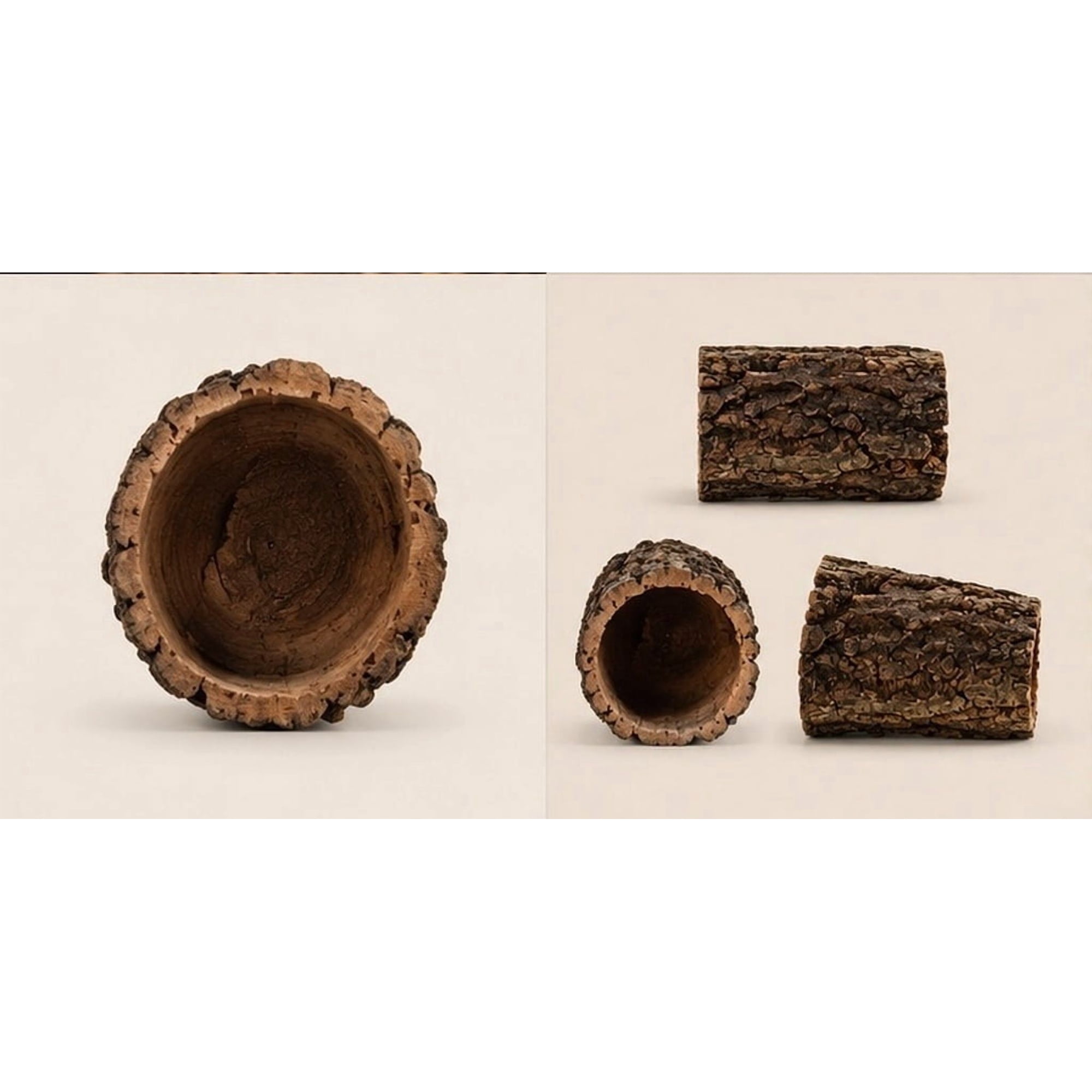 FOMIYES Removable Reptile Hideaway House Coffee Color for Gecko Snake Turtle Shelter