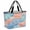 Blue, variant on Green Pink Shell Beach Bag for Women, Large Breathable Mesh Beach Tote Bag, Coastal Summer Beach Ocean Conch Sandproof Lightweight Travel Bags for Vacation Picnic Swimming Pool 15.7"x15.7"x9.1"