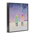 thumbnail image 2 of Stupell Industries Modern Children Watching Starry Winter Sky Black Framed Giclee Art, 16 x 20, by The Prints Vibe, 2 of 8