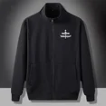 thumbnail image 3 of Sudaderas para hombre, jersey de corte ajustado, ropa para hombre, sin capucha, estampado, cremallera completa, top gráfico, color pastel, baratas, otoño, cálidas, emo, 3 of 5